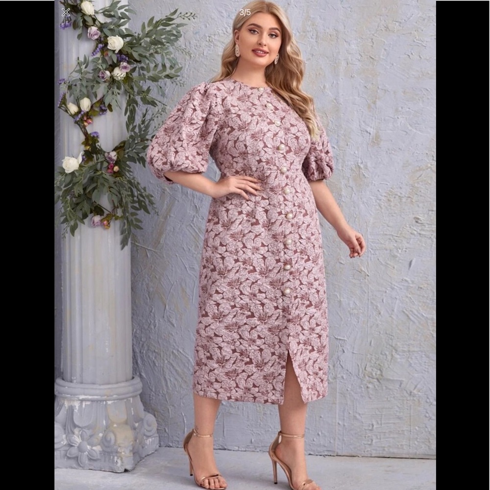 Dusty pink cocktail dress